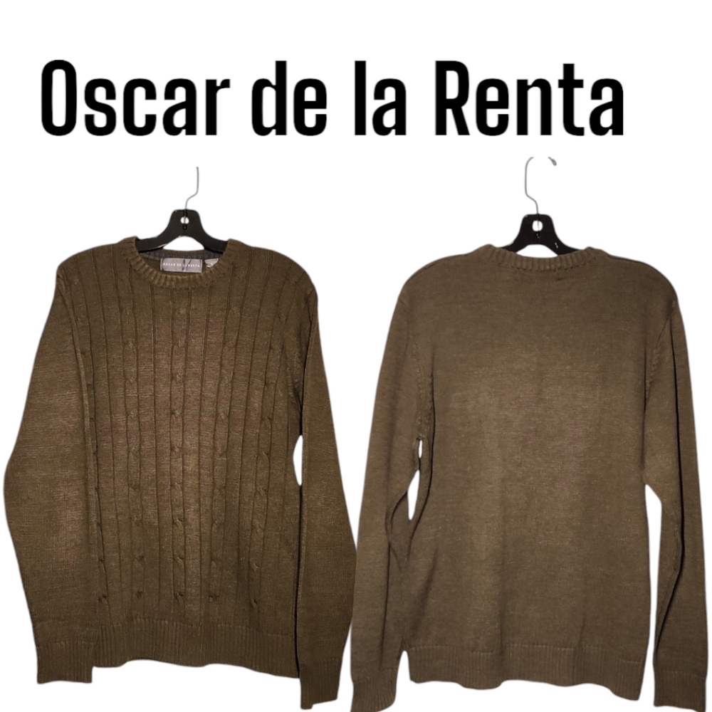 OSCAR DE LA RENTA  LUXURY MEN'S SWEATER  SIZE M